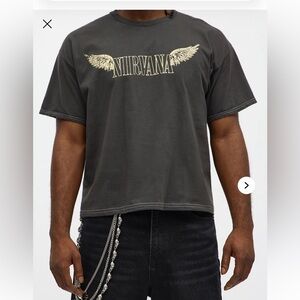 Nirvana T-Shirt with Silver Chain Detail